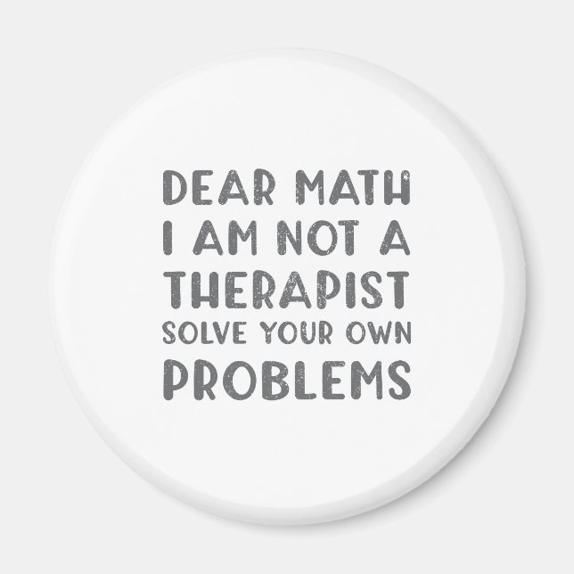 Íman Querida Matemática, Não Sou Um Terapeuta Resolvend (Frente)