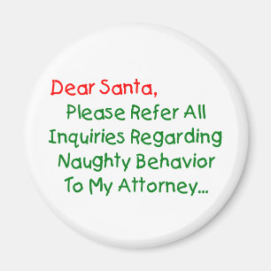 Íman Querido Advogado Papai Noel - Carta de Natal Diver