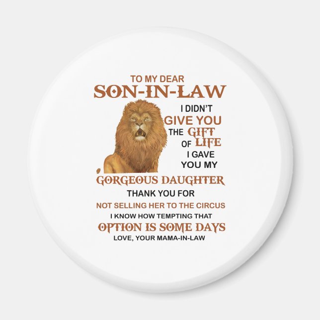 Íman Querido genro, não te dei o presente da vida (Frente)