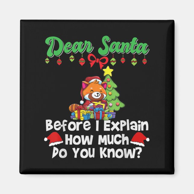 Íman Querido Papai Noel Antes de Eu Explicar Quanto Voc (Frente)
