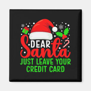 Íman Querido Papai Noel Deixe seu Cartão de Crédito Fam
