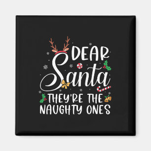 Íman Querido Papai Noel Eles São Os Travessos Natal Fam