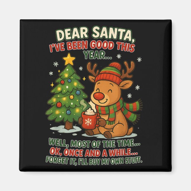 Íman Querido Papai Noel Fui Bom Este Ano Bem A Maior Pa (Frente)