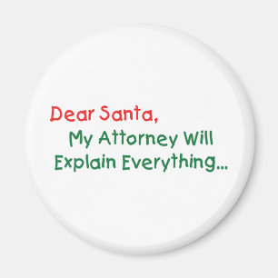 Íman Querido Papai Noel Meu Advogado Vai Explicar - Nat