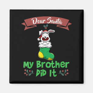Íman Querido Papai Noel Meu Irmão Fez Isso Irmãos Natal