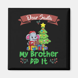 Íman Querido Papai Noel Meu Irmão Fez Isso Irmãos Natal
