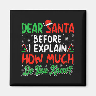 Íman Querido Papai Noel Posso Explicar Camisetas Divert