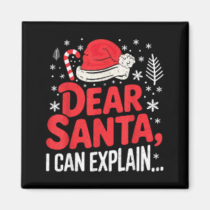 Íman Querido Papai Noel Posso Explicar Divertido Cristã