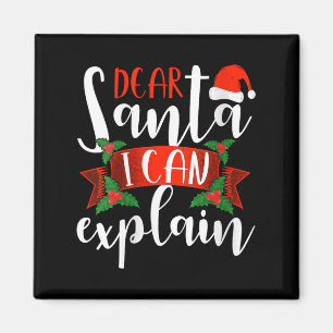 Íman Querido Papai Noel Posso Explicar Piada Natal Deco