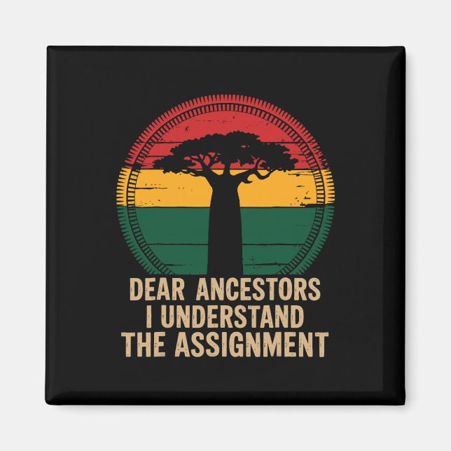 Íman Queridos Ancestrais Eu Entendo O Orgulho Pro Negro (Frente)