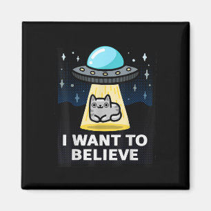 Íman Quero Acreditar Em Arquivos X Parody Ufo Cat Desig