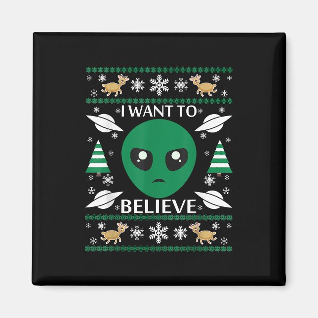 Íman Quero Acreditar No Natal Da Alienígena (Frente)