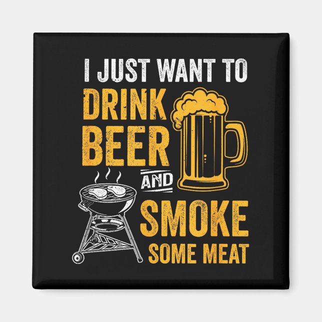 Íman Quero beber cerveja e defumar algumas carnes na ch (Frente)