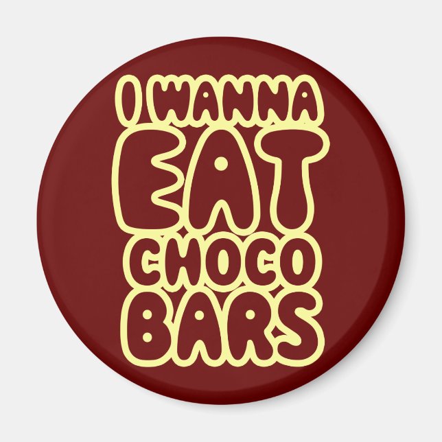 Íman Quero Comer Bares Choco (Frente)
