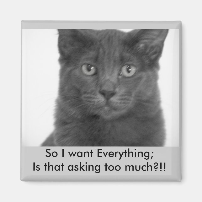 Íman Quero tudo, Magnet (Frente)