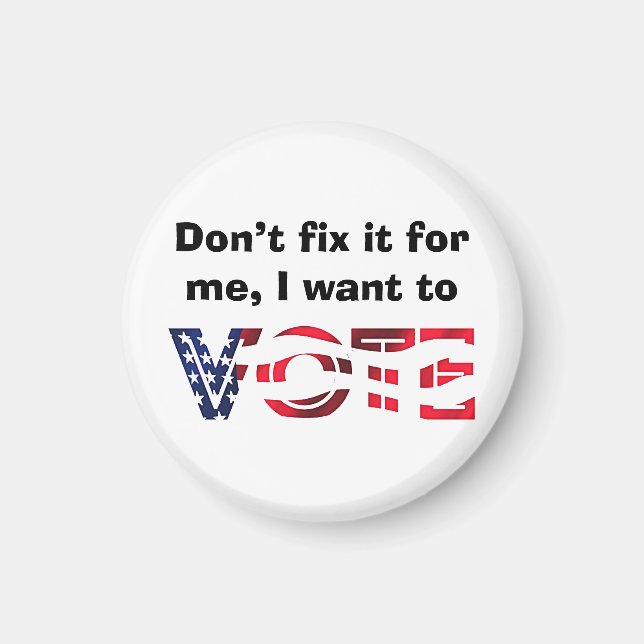 Íman Quero Votar (Frente)