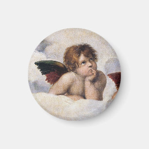 Íman Querubins, anjos alados pintura de Raffael