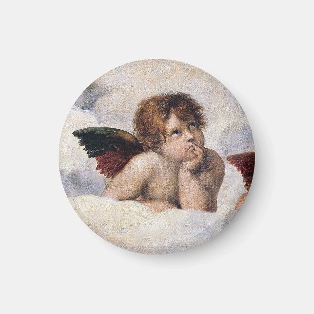 Íman Querubins, anjos alados pintura de Raffael (Frente)
