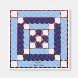 Íman Quilt Block Pattern "Alabama" Magnet