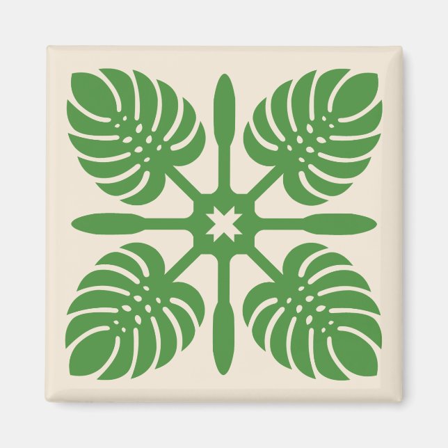 Íman QUILT HAWAIIAN- Monstera (Frente)
