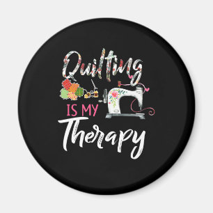 Íman Quilting É Minha Terapêutica  Engraçado Present