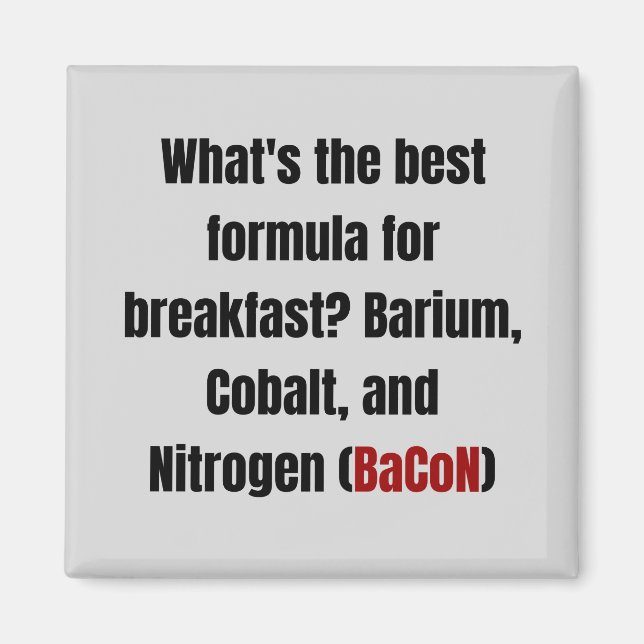 Íman Química Bacon Pun (Frente)