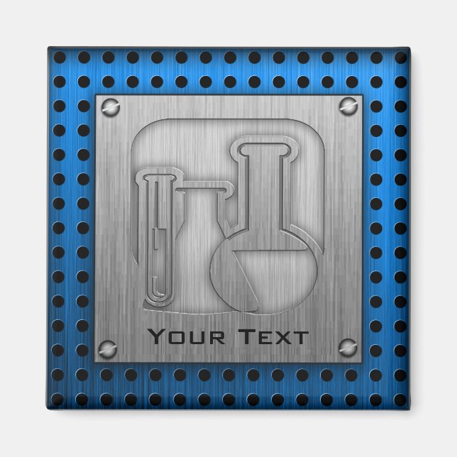 Íman Química com aspecto metálico escovado (Frente)