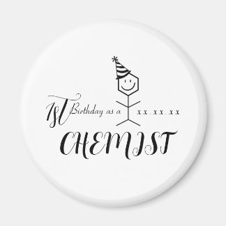 Íman Química Farmacêutica de Aniversário Moderna Funny 