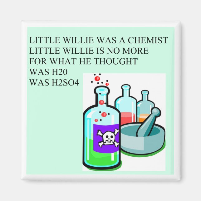 Íman química, pequena rima de willie (Frente)