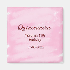 Íman Quinceanera anos 15 de aniversário adicione nome t