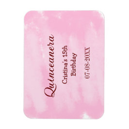 Íman Quinceanera anos 15 de aniversário adicione nome t