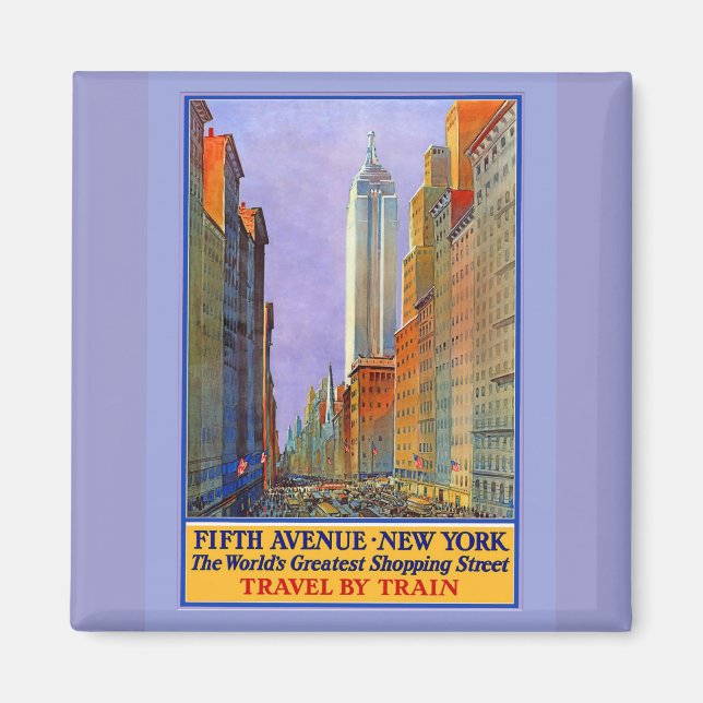 Íman Quinta Avenida Nova York Mundiais A Maior Rua Comp (Frente)