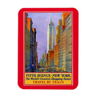 Quinta Avenida, poster vintage de Nova Iorque,