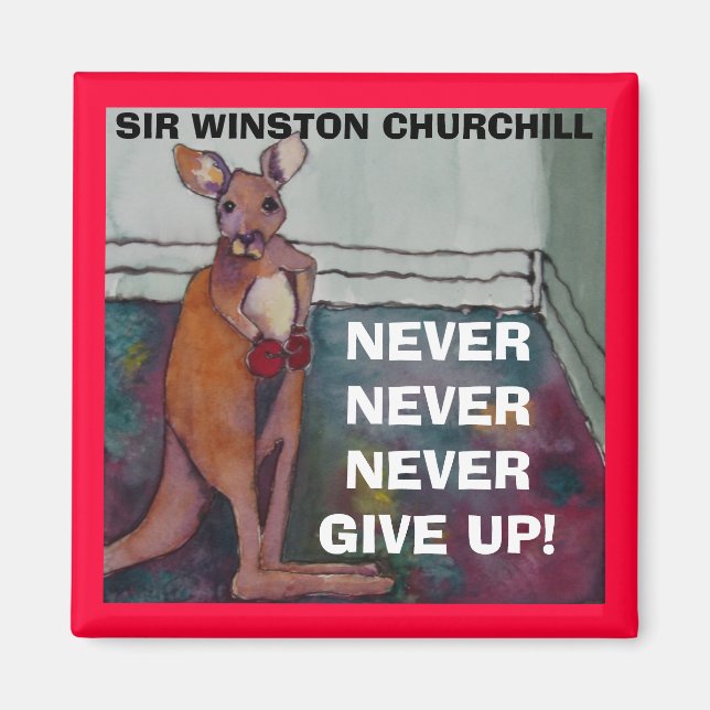 Íman Quitação de Sir Winston Churchill - Magnet (Frente)