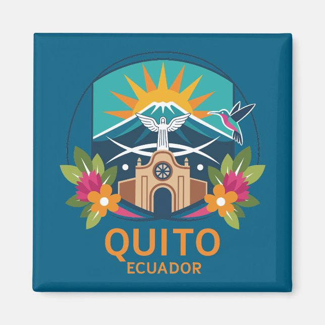 Íman Quito Equador América do Sul (Frente)