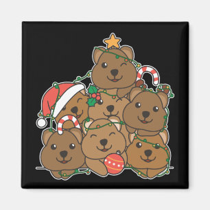 Íman Quokka Árvore de Natal Engraçada Magna de Natal