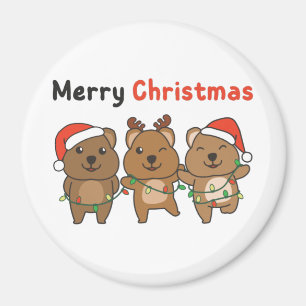 Íman Quokka Grátis Quokka Feliz Magne de Natal