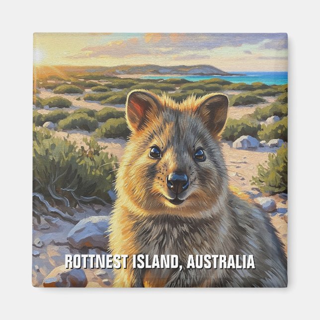 Íman Quokka na Ilha Rottnest na Austrália (Frente)