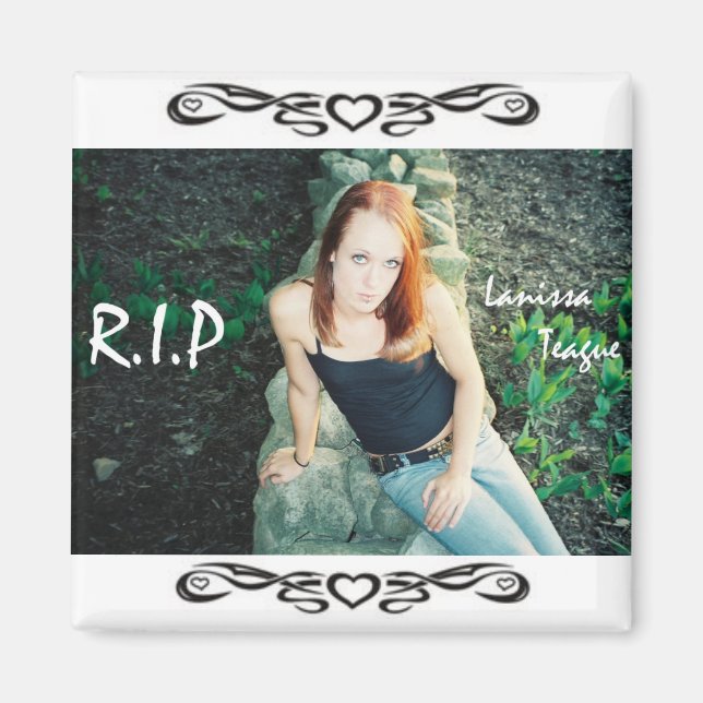 Íman R.I.P Lanissa Magnet (Frente)