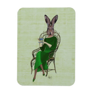 Íman Rabbit Bella Tomando chá 4