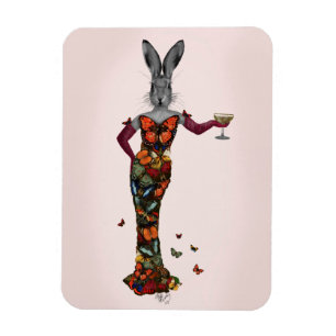 Íman Rabbit Borboleta Vestido 2