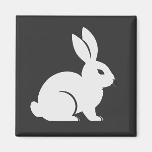 Íman Rabbit Vetor Art Animal Modern Urban City Graphic