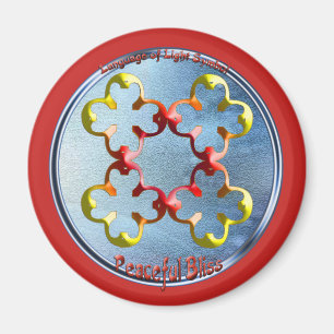 Íman Rabiscar no símbolo da Felicidade Pacífica