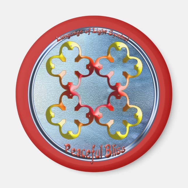 Íman Rabiscar no símbolo da Felicidade Pacífica (Frente)