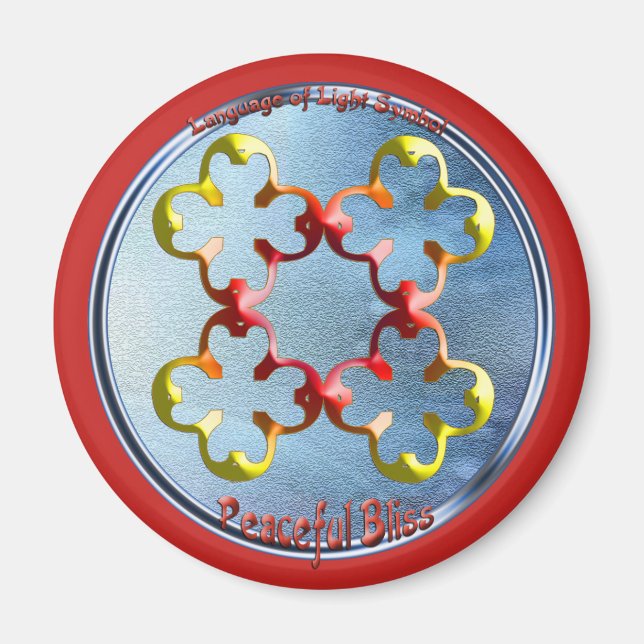 Íman Rabiscar no símbolo da Felicidade Pacífica (Frente)