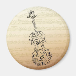 Íman Rabisco do violino no manuscrito de Bach