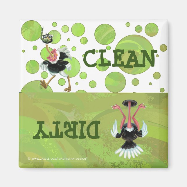 Íman Raça de avestruz no pântano (Frente)