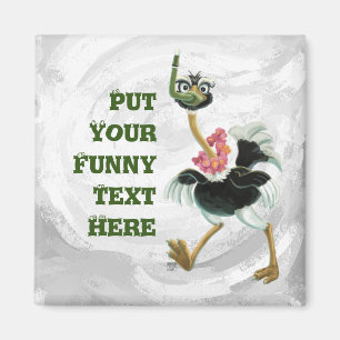 Íman Raça de avestruz no pântano