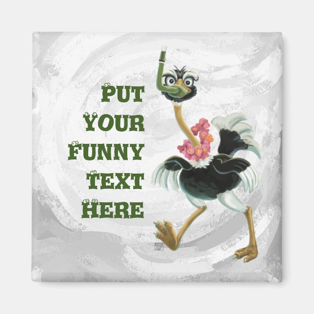 Íman Raça de avestruz no pântano (Frente)