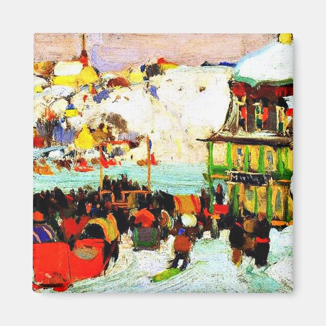 Íman Raças de Cavalo no inverno por Clarence Gagnon (Frente)